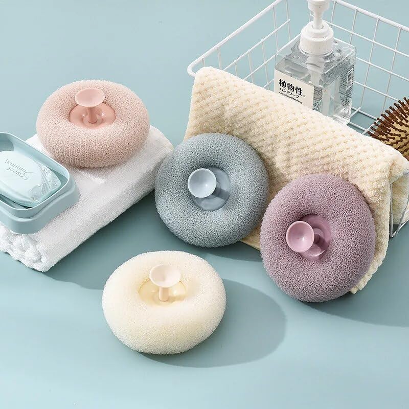 KROYWEN Loofah for Bathing | Bath Shower Loofah Sponge Scrubber Exfoliator for Women, Men, Babies & Kids (LOOFAH BATH SPONGE)