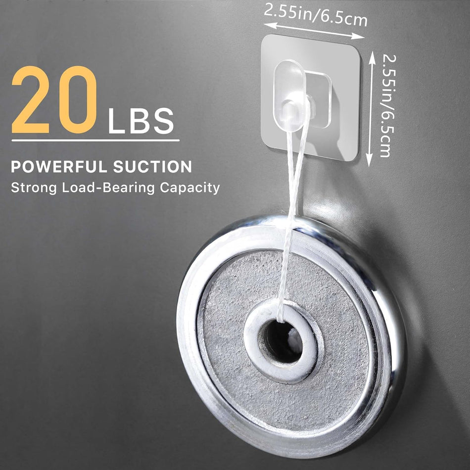 KROYWEN Self Adhesive Hooks/Wall Hangings Hook/Waterproof Hooks for Wall Without Drilling Heavy Duty Bathroom Kitchen Towel Wall Hooks for Hanging Strong Coat (Nail Hook, 4)